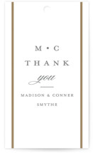 Refined style Wedding Favor Tags