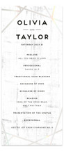 Gilded Concrete Gloss-Press® Wedding Programs