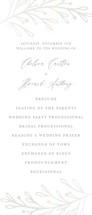 Simply Elegant Gloss-Press® Wedding Programs