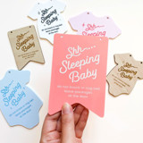Sleeping Baby Do Not Disturb Sign Wall Hanging