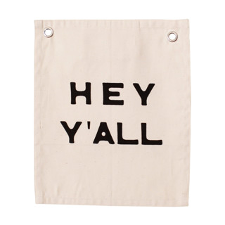 hey y'all mini banner Wall Hanging