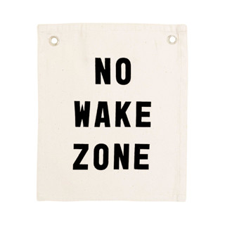 no wake zone banner Wall Hanging