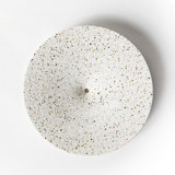 White Terrazzo Dimple Wall Hook, Large