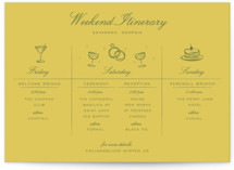 Wedding Weekend Itinerary Cards