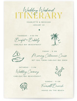 Wedding Weekend Itinerary Cards