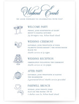 Hilton Wedding Weekend Itinerary Cards