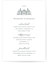 Arden Wedding Weekend Itinerary Cards