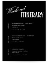 pardulas Wedding Weekend Itinerary Cards