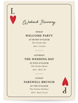 Grand Wedding Weekend Itinerary Cards