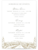 Grand Wedding Weekend Itinerary Cards