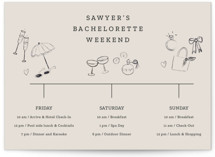 Grand Wedding Weekend Itinerary Cards