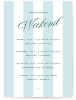 Island Palm Grand Wedding Weekend Itinerary Cards