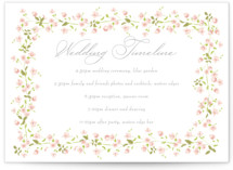 Rosebud Grand Wedding Weekend Itinerary Cards