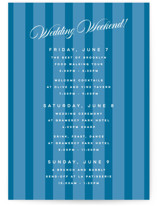 The Emma Grand Wedding Weekend Itinerary Cards