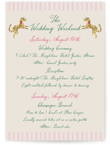 Petite Wedding Weekend Itinerary Cards