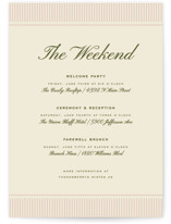 hayden Petite Wedding Weekend Itinerary Cards
