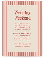 cherry Petite Wedding Weekend Itinerary Cards