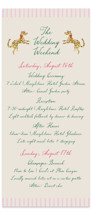 Tall Wedding Weekend Itinerary Cards