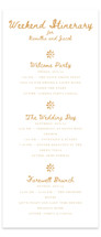 Tribal Rythm Tall Wedding Weekend Itinerary Cards