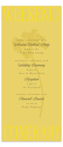Tall Wedding Weekend Itinerary Cards