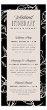 Linea Tall Wedding Weekend Itinerary Cards