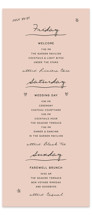 Ballpoint Suite Tall Wedding Weekend Itinerary Cards