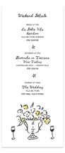 Amore Mio Tall Wedding Weekend Itinerary Cards