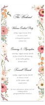 Cherished Tall Wedding Weekend Itinerary Cards