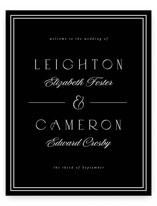 Black Tie Welcome Signs