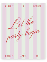 Party Begins Welcome Signs