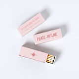 Custom Peace. Joy. Love. Matchboxes, set of 100 Matchbooks and Matches