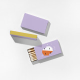 Color Pop Gemini Matchboxes, Pack of 4 Matchbooks and Matches