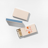 Color Pop Libra Matchboxes, Pack of 4 Matchbooks and Matches