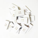 Set of 25 Custom Text Wedding Matchboxes Matchbooks and Matches