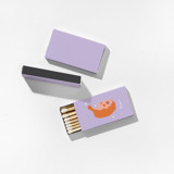Color Pop Virgo Matchboxes, Pack of 4 Matchbooks and Matches