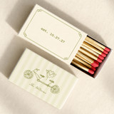 Tandem Bike Customizable Matchboxes | Set of 50 Matchbooks and Matches