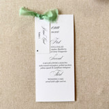 Sage Green Menus with Place Cards | Set Of 10 Menus