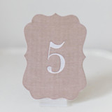 Scroll Table Numbers - Mushroom Table Numbers