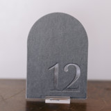 Double Sided Table Number - Arch - Dove Table Numbers