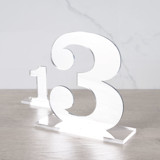 Clarendon Table Numbers, Silver, Large Table Numbers
