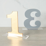 Clarendon Table Numbers, Gold, Large Table Numbers