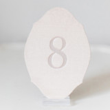 Oval Table Number - Blush Table Numbers