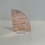 Rose Gold Mirror Table Number Table Numbers