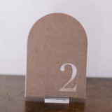 Double Sided Table Number - Arch - Mushroom Table Numbers