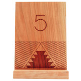 Xubáa Indigenous Design Hardwood Table Numbers