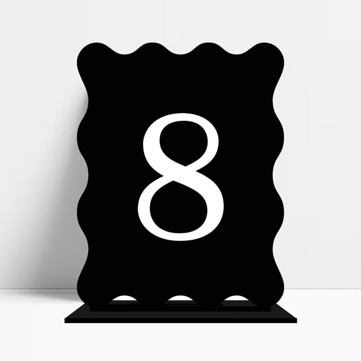 Wavy Table Numbers Table Numbers by Haven Print Co. | Minted