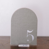 Double Sided Table Number - Arch - Sea Green Table Numbers