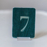Small Rectangle Table Number - Tourmaline Table Numbers