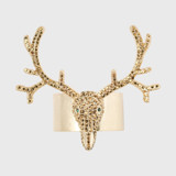 Antler napkin rings, gold, set of four Napkin Rings