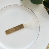 Luxury Wedding Place Cards | Acrylic Place Cards with Ribbon | Set of 20 Place and Escort Cards